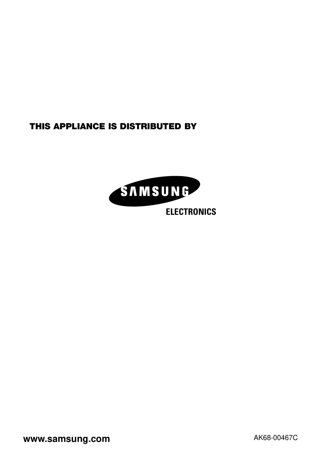 Samsung SV-DVD54T instruction manual AK68-00467C 