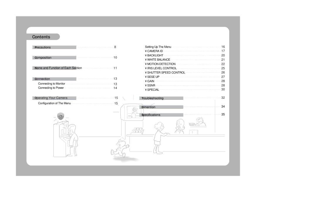 Samsung SVD-4120A/AW instruction manual Contents 