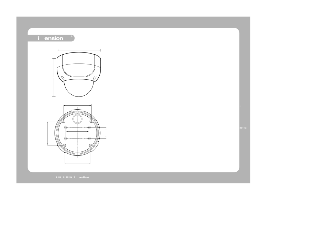 Samsung SVD-4300 user manual Dimension 