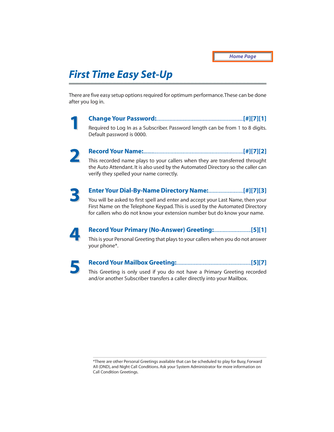 Samsung SVMi-8E, SVMi-16E, SVMi-4E manual First Time Easy Set-Up 