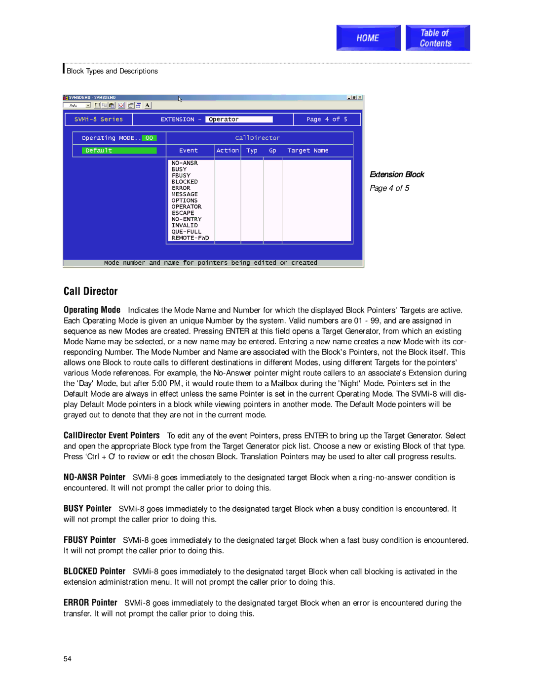 Samsung SVMi-8 technical manual Call Director 