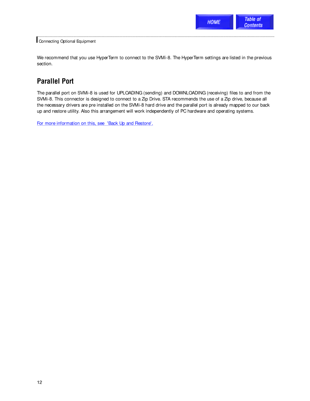 Samsung SVMi-8 technical manual Parallel Port 