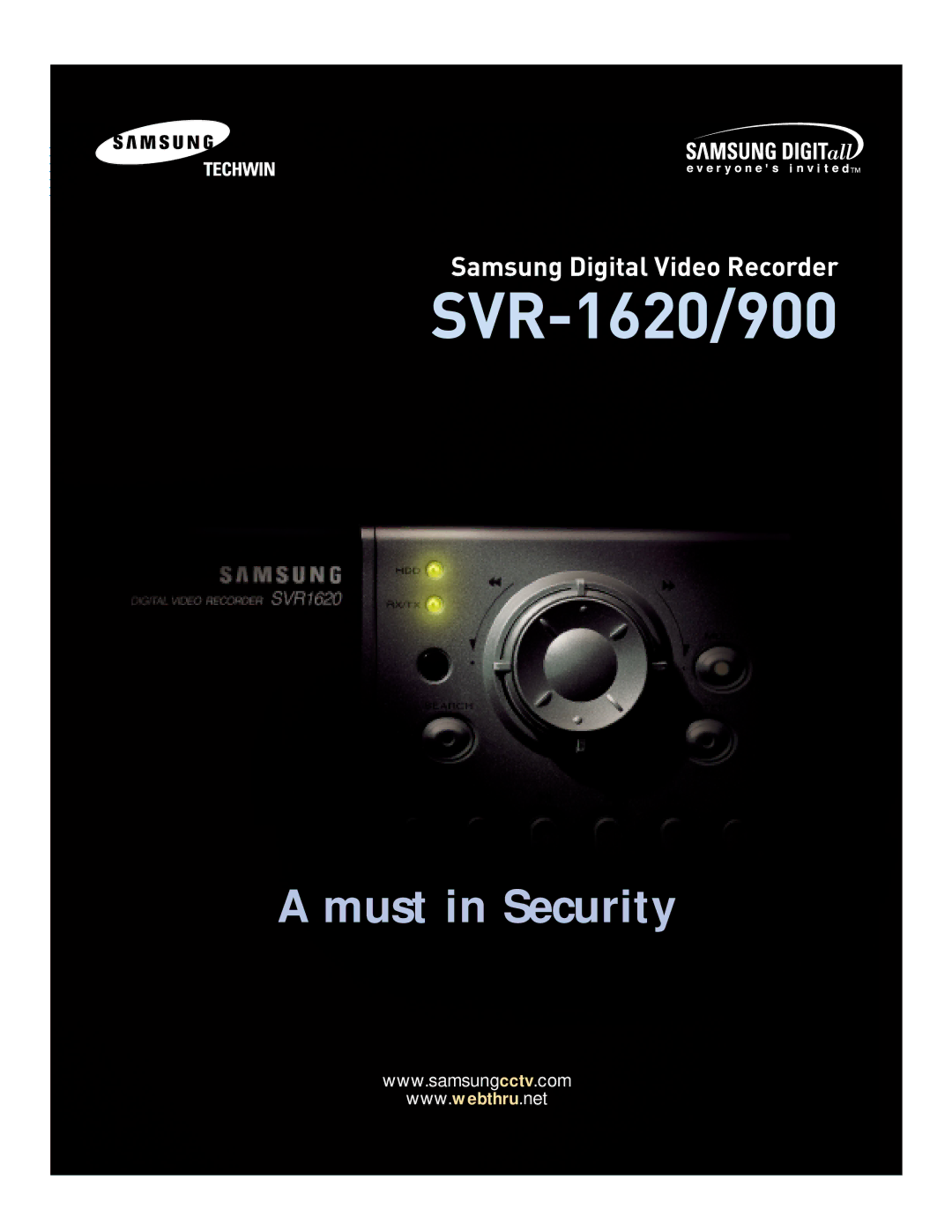 Samsung SVR-1620/900 manual 