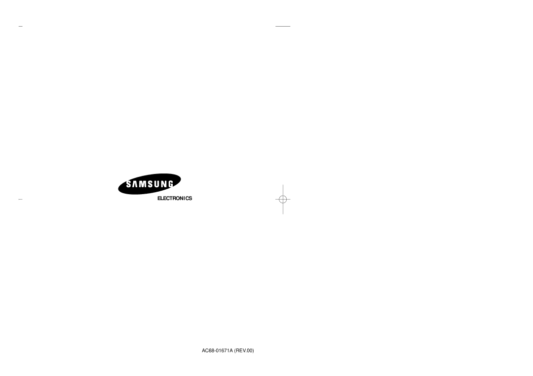 Samsung SVR-24JP, SVR-960JP operating instructions AC68-01671A REV.00 