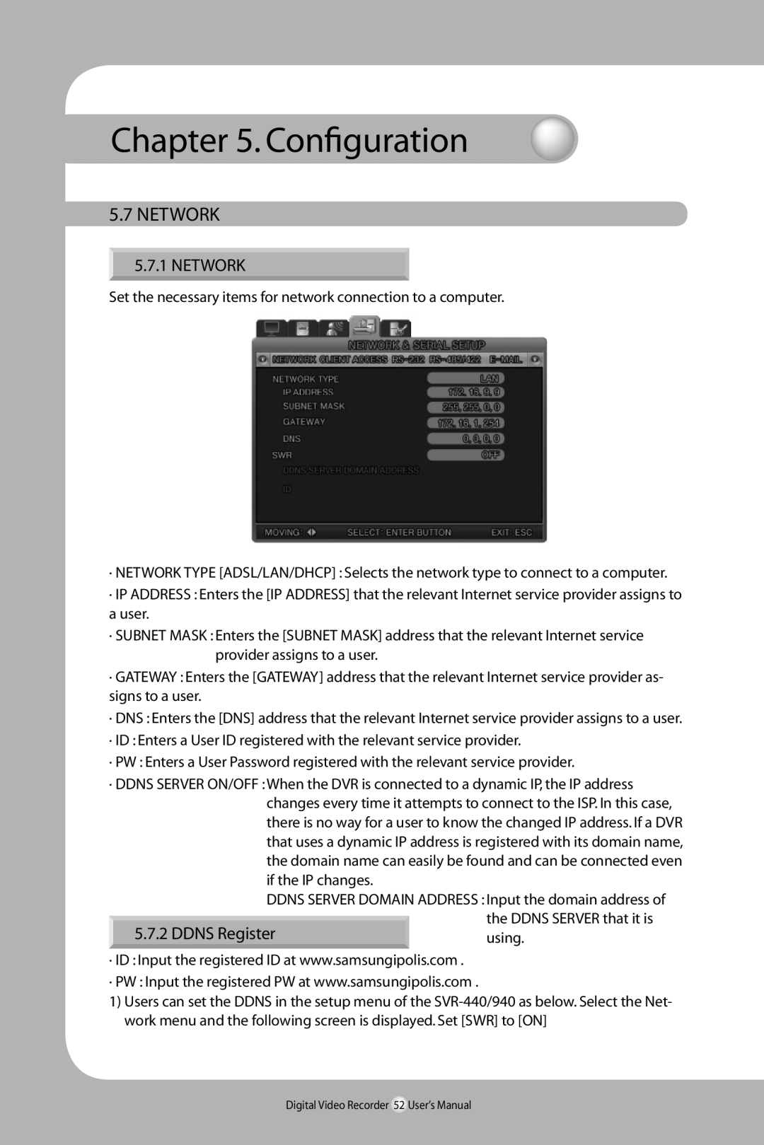 Samsung SVR-940/450 user manual 