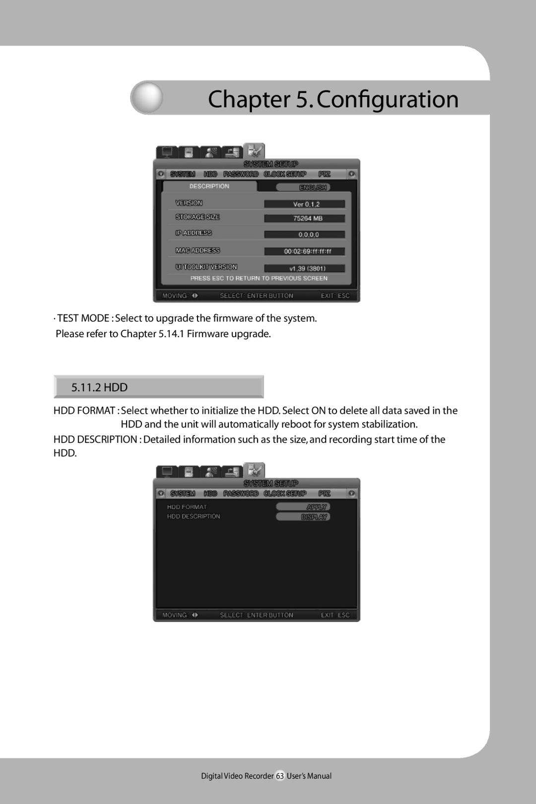 Samsung SVR-940/450 user manual 11.2 HDD 