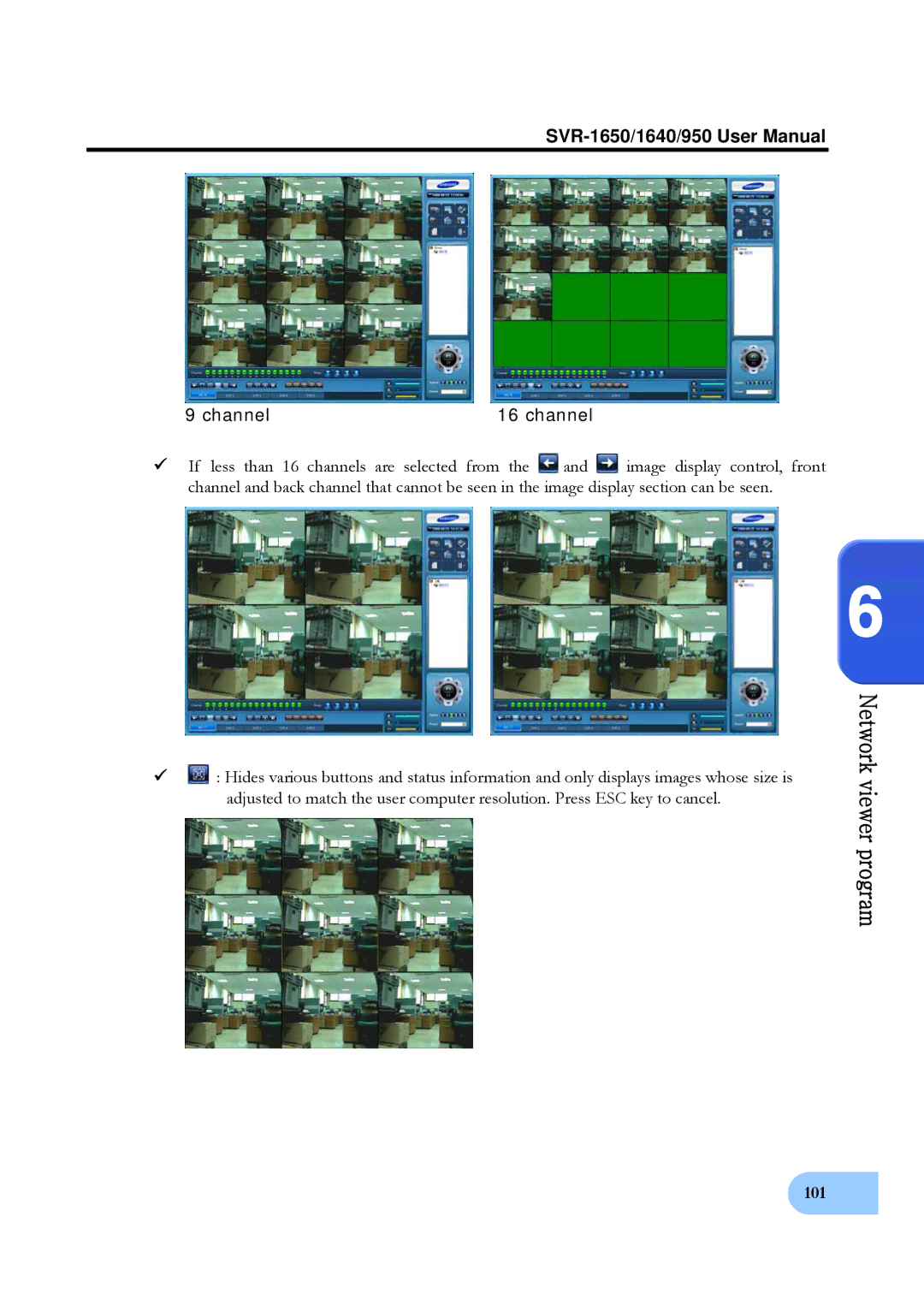 Samsung SVR-1640, SVR-950 user manual 101 