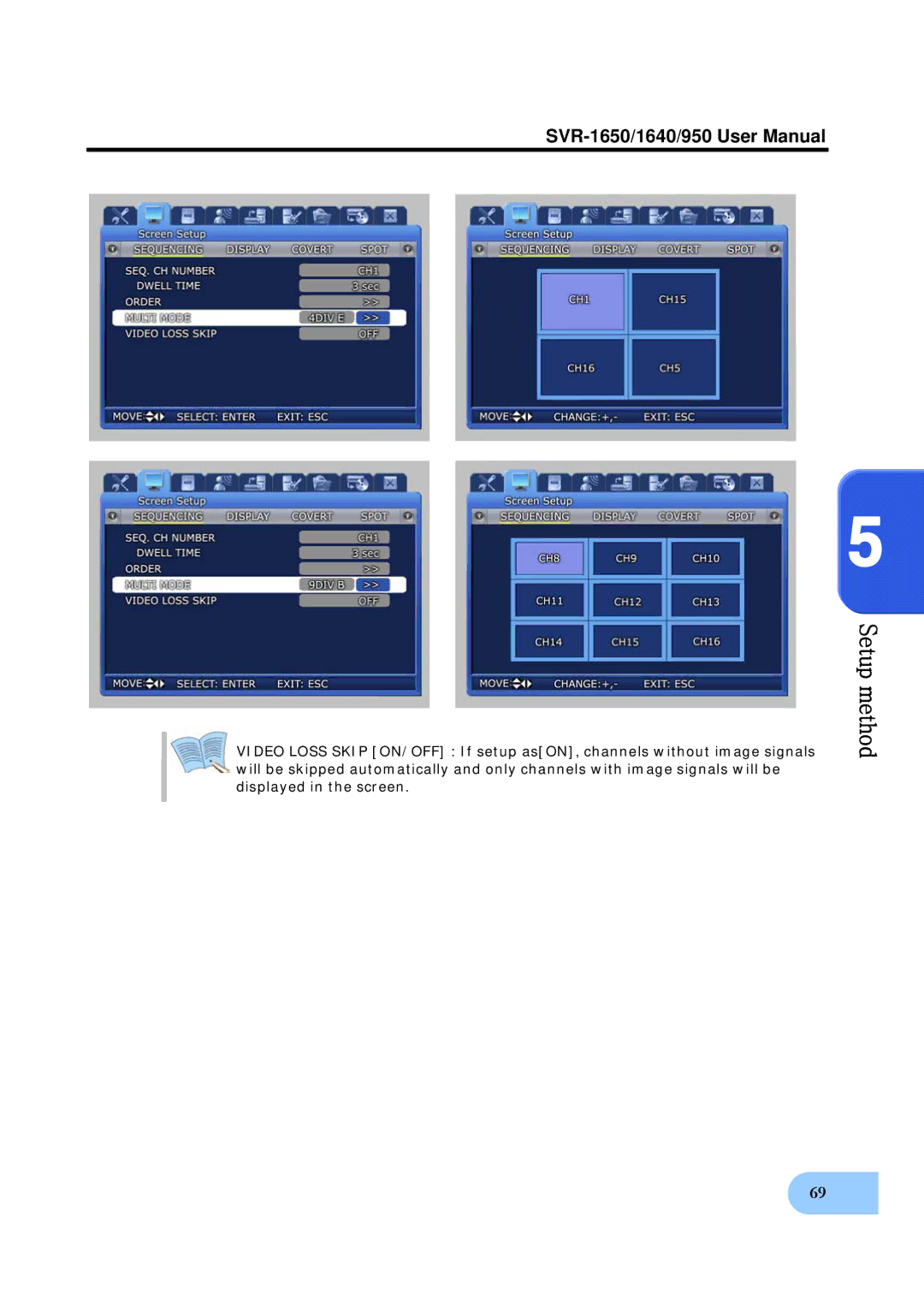 Samsung SVR-1640, SVR-950 user manual 