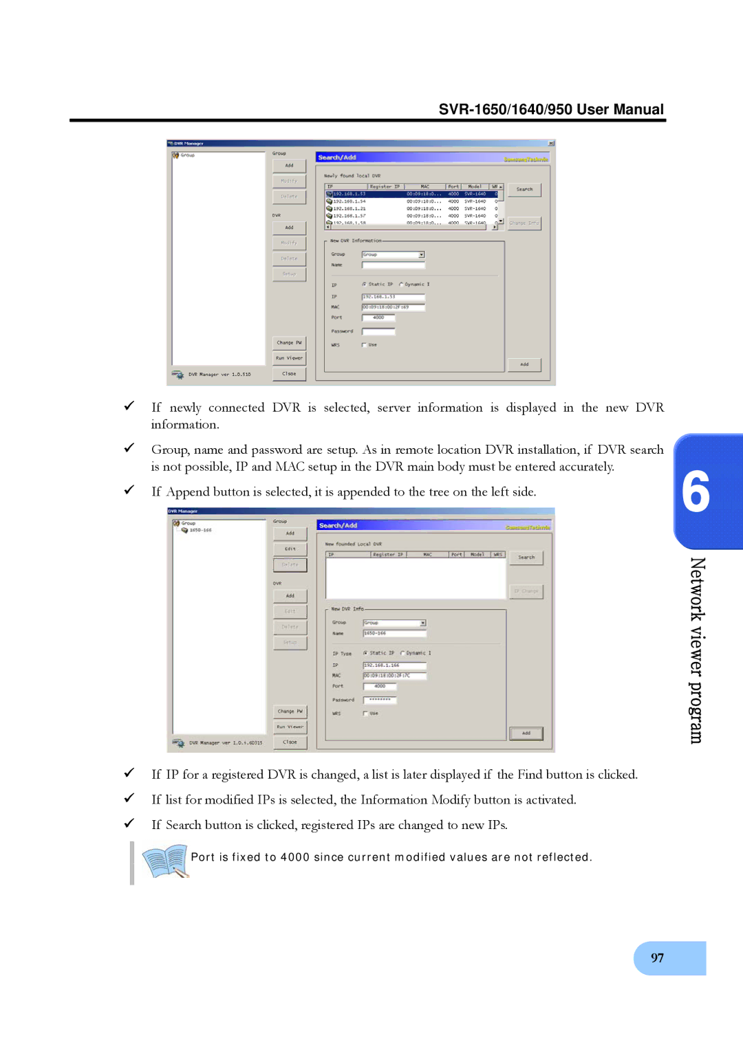 Samsung SVR-1640, SVR-950 user manual 