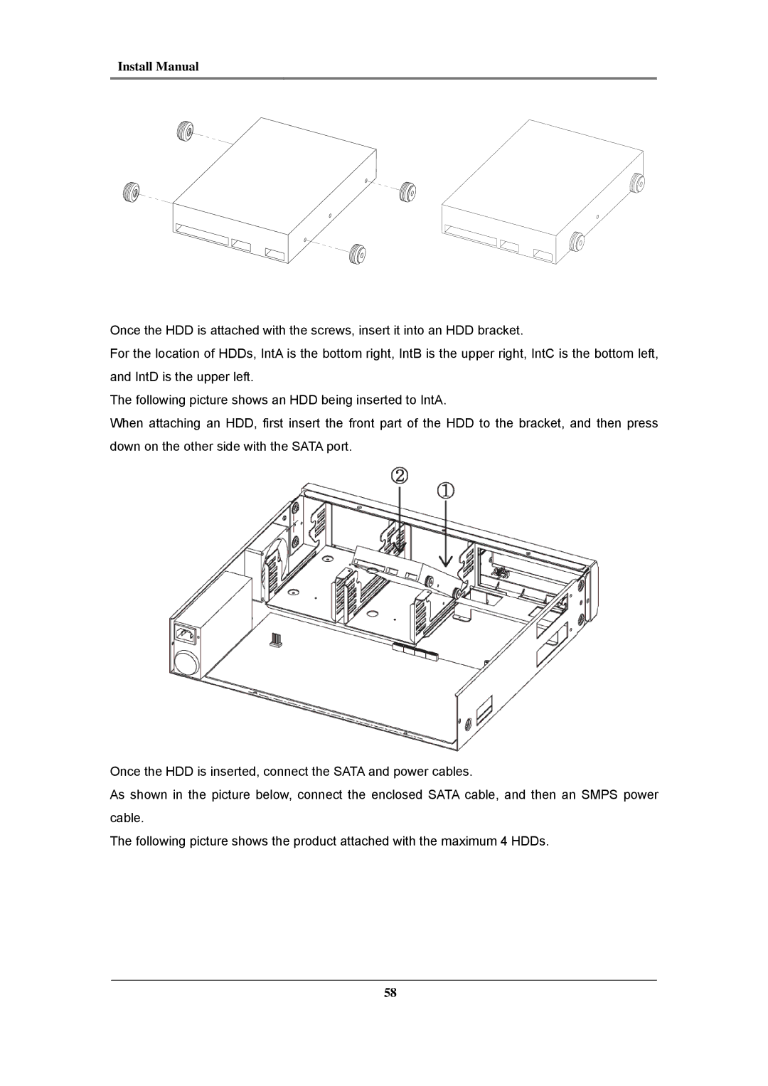 Samsung SVR-3200, SVR-960C, SVR-945, SVR-480, SVR-1680C, SVR-1660C, SVR-1645 install manual Install Manual 