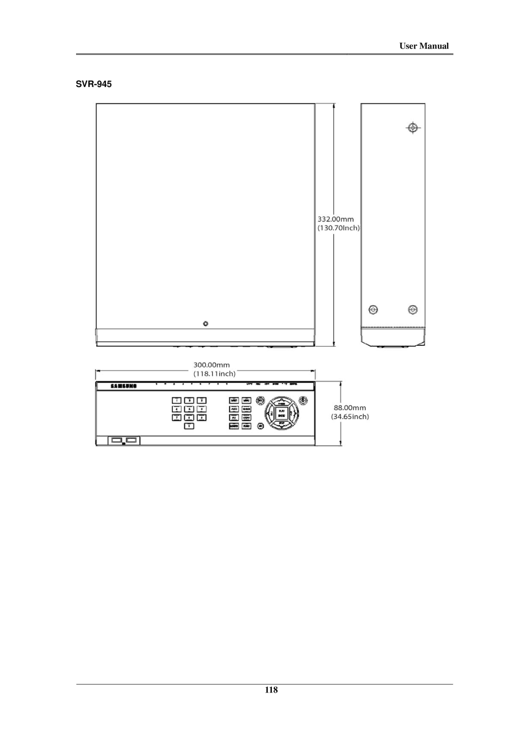 Samsung SVR-960C, SVR-480, SVR-3200, SVR-1680C, SVR-1660C, SVR-1645 user manual SVR-945 