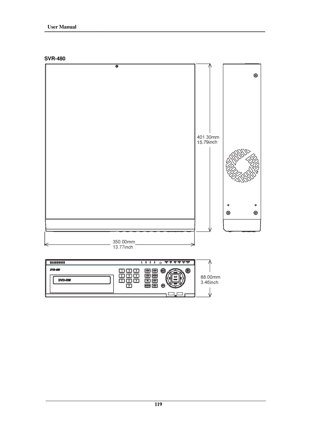 Samsung SVR-945, SVR-960C, SVR-480, SVR-3200, SVR-1680C, SVR-1660C, SVR-1645 user manual 119 