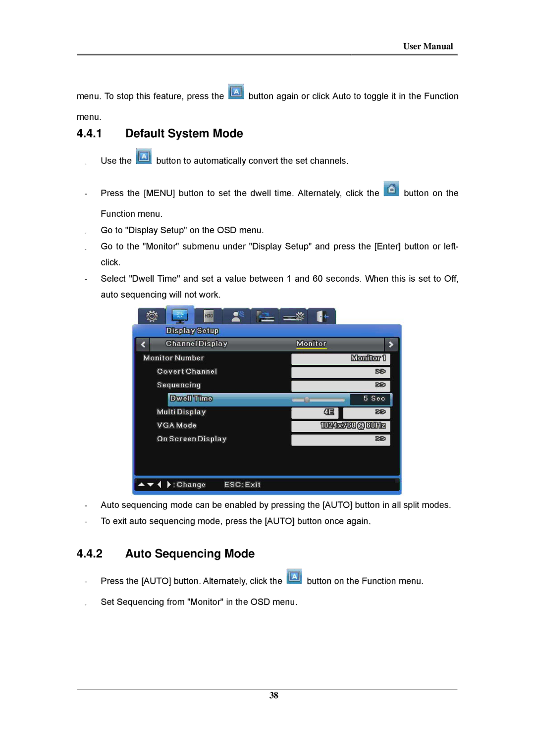 Samsung SVR-1680C, SVR-960C, SVR-945, SVR-480, SVR-3200, SVR-1660C, SVR-1645 Default System Mode, Auto Sequencing Mode 