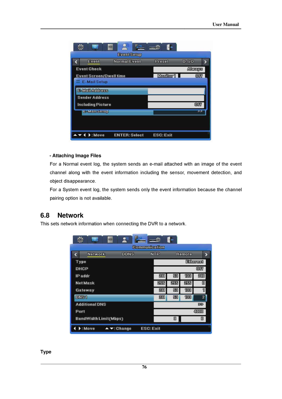 Samsung SVR-960C, SVR-945, SVR-480, SVR-3200, SVR-1680C, SVR-1660C, SVR-1645 user manual Network, Attaching Image Files 