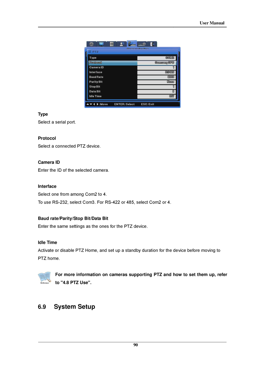 Samsung SVR-960C, SVR-945, SVR-480, SVR-3200, SVR-1680C, SVR-1660C, SVR-1645 user manual System Setup, Camera ID 