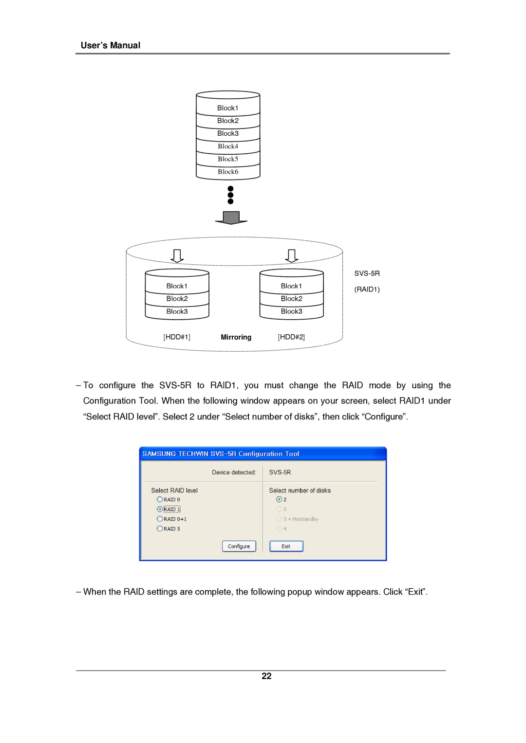 Samsung SVS-5R manual Mirroring 