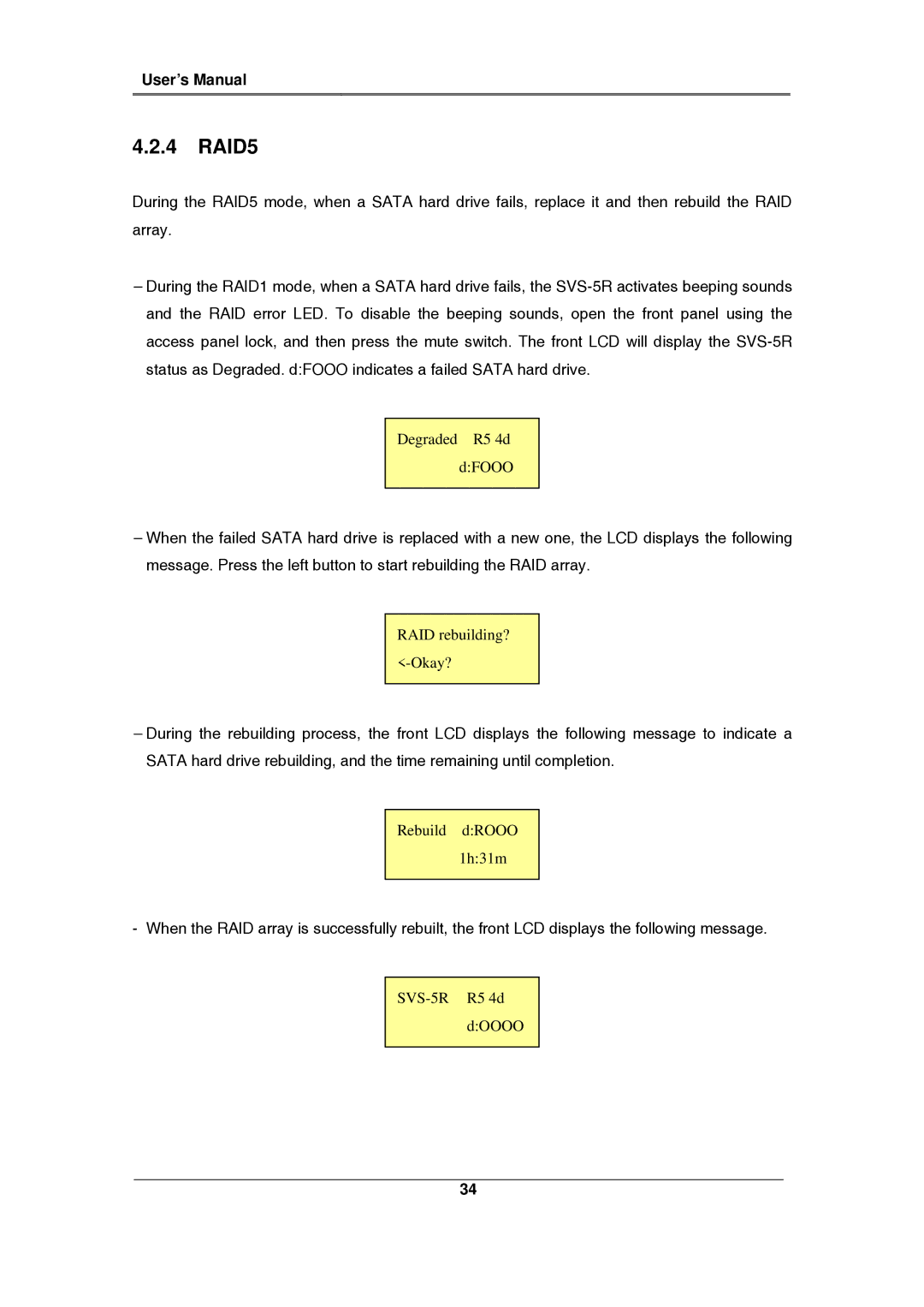 Samsung SVS-5R manual Degraded R5 4d DFOOO 