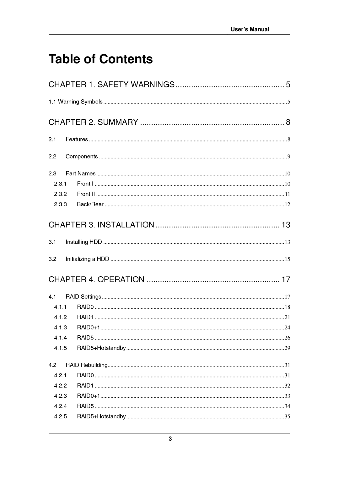 Samsung SVS-5R manual Table of Contents 