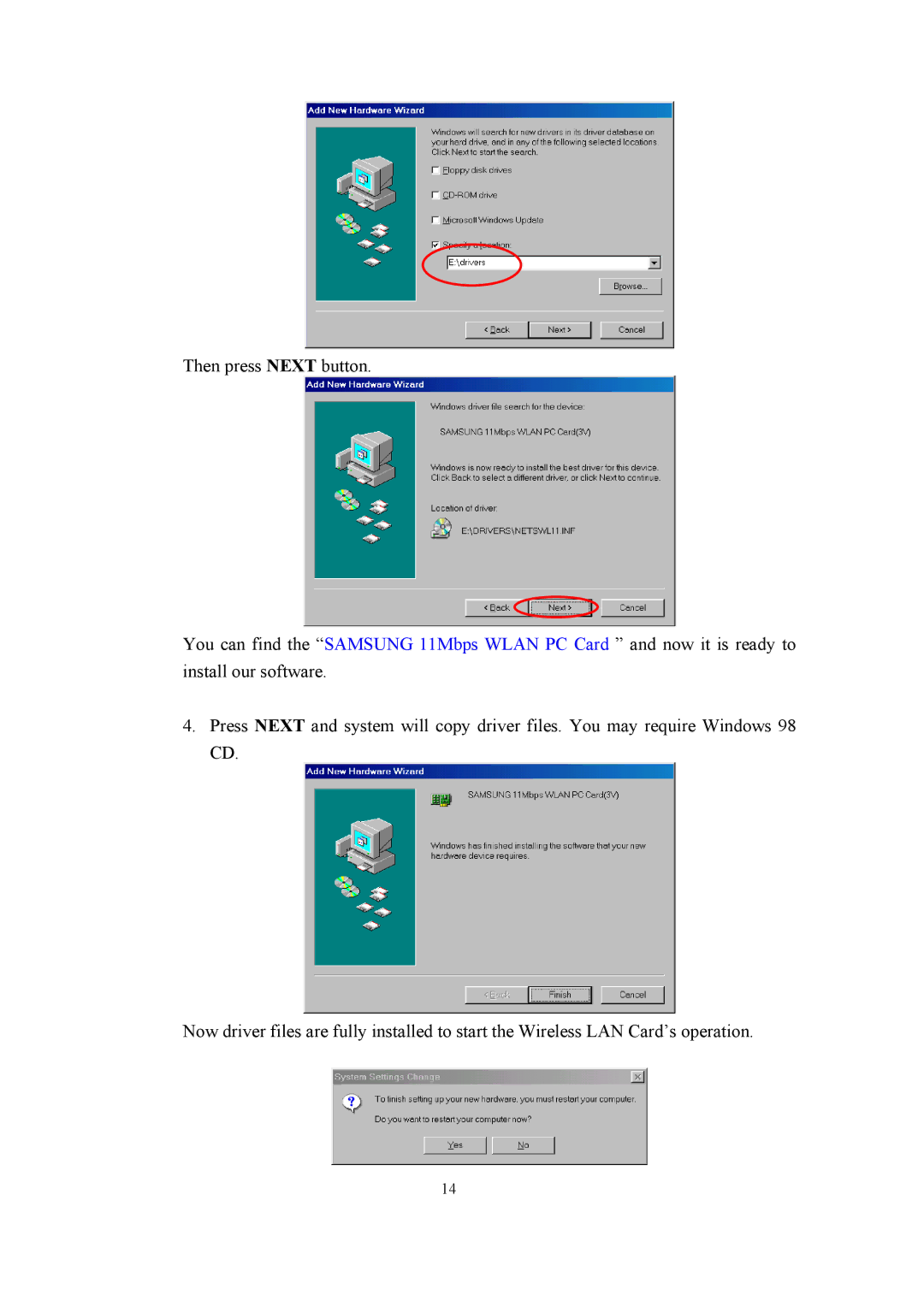 Samsung SWL-2100N user manual 