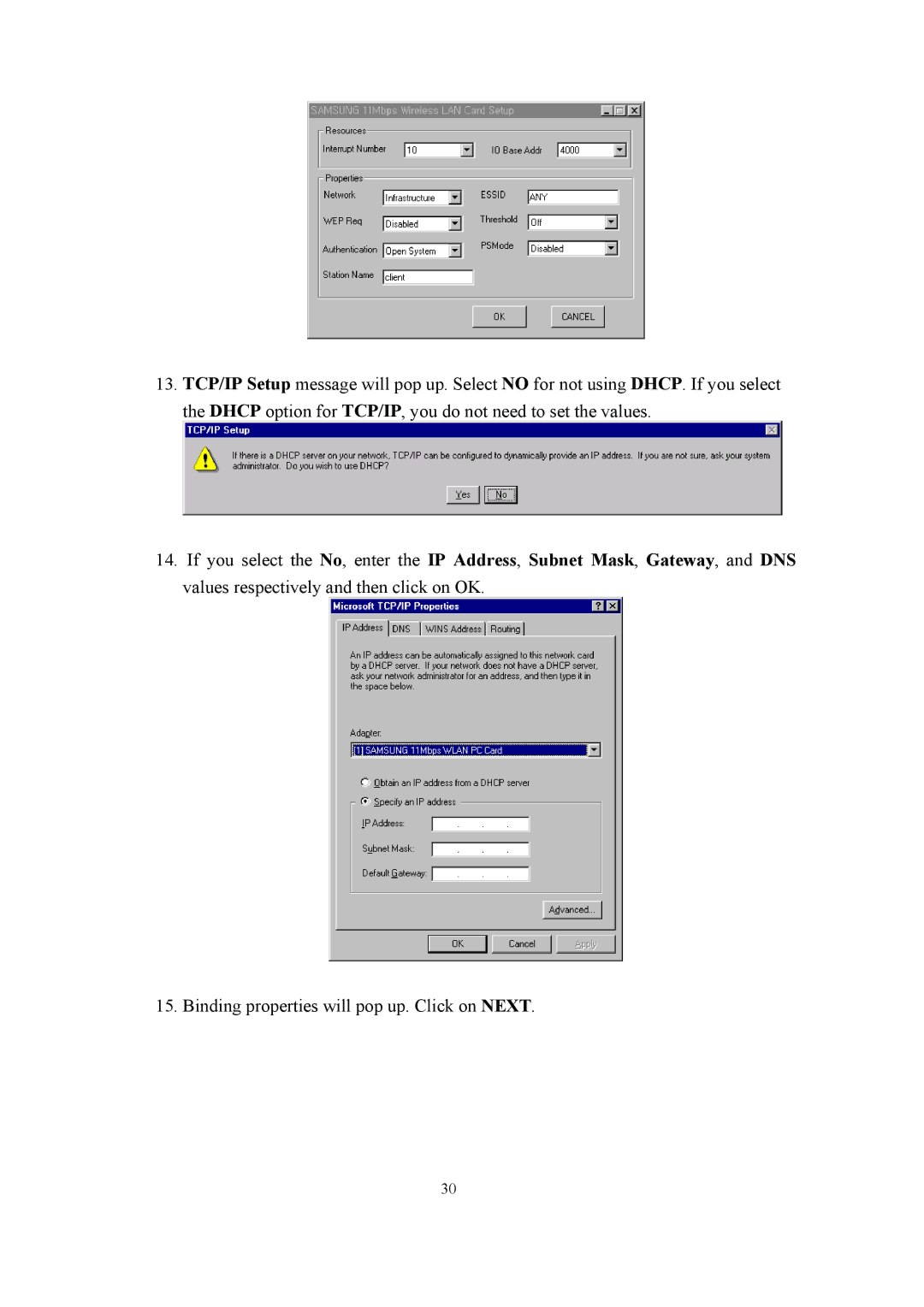 Samsung SWL-2100N user manual 