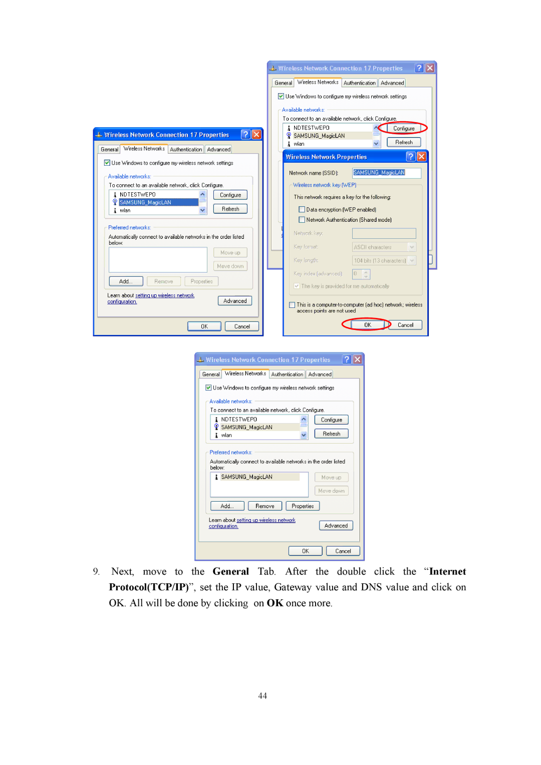 Samsung SWL-2100N user manual 