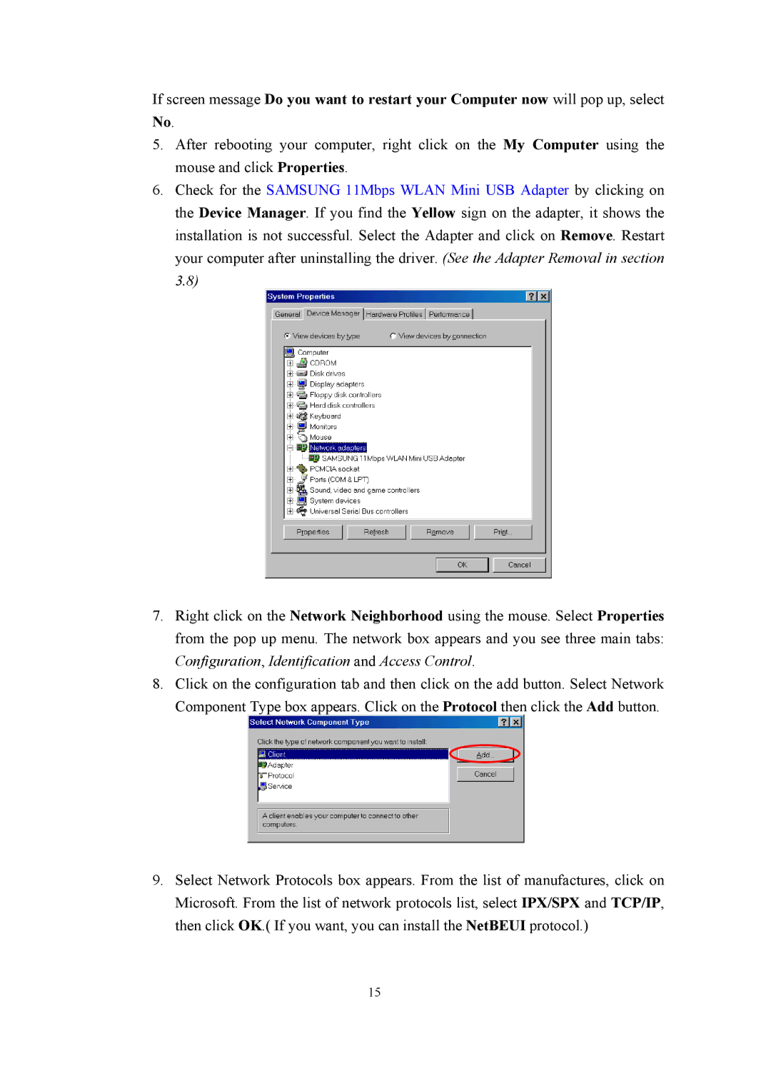 Samsung SWL-2200U user manual 