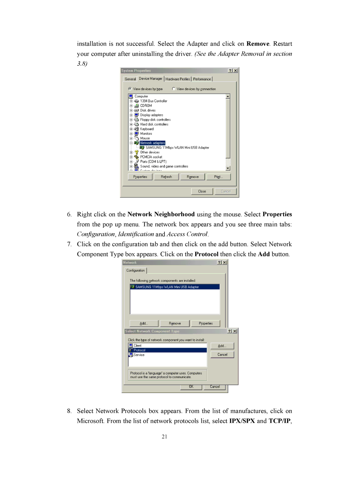 Samsung SWL-2200U user manual 