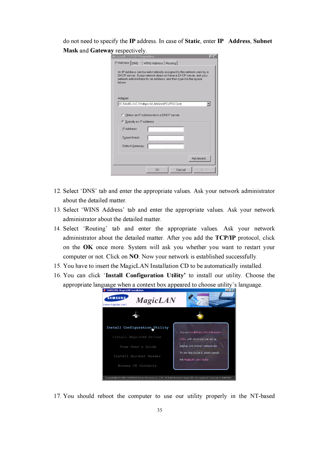 Samsung SWL-2210P, SWL-2210M user manual 