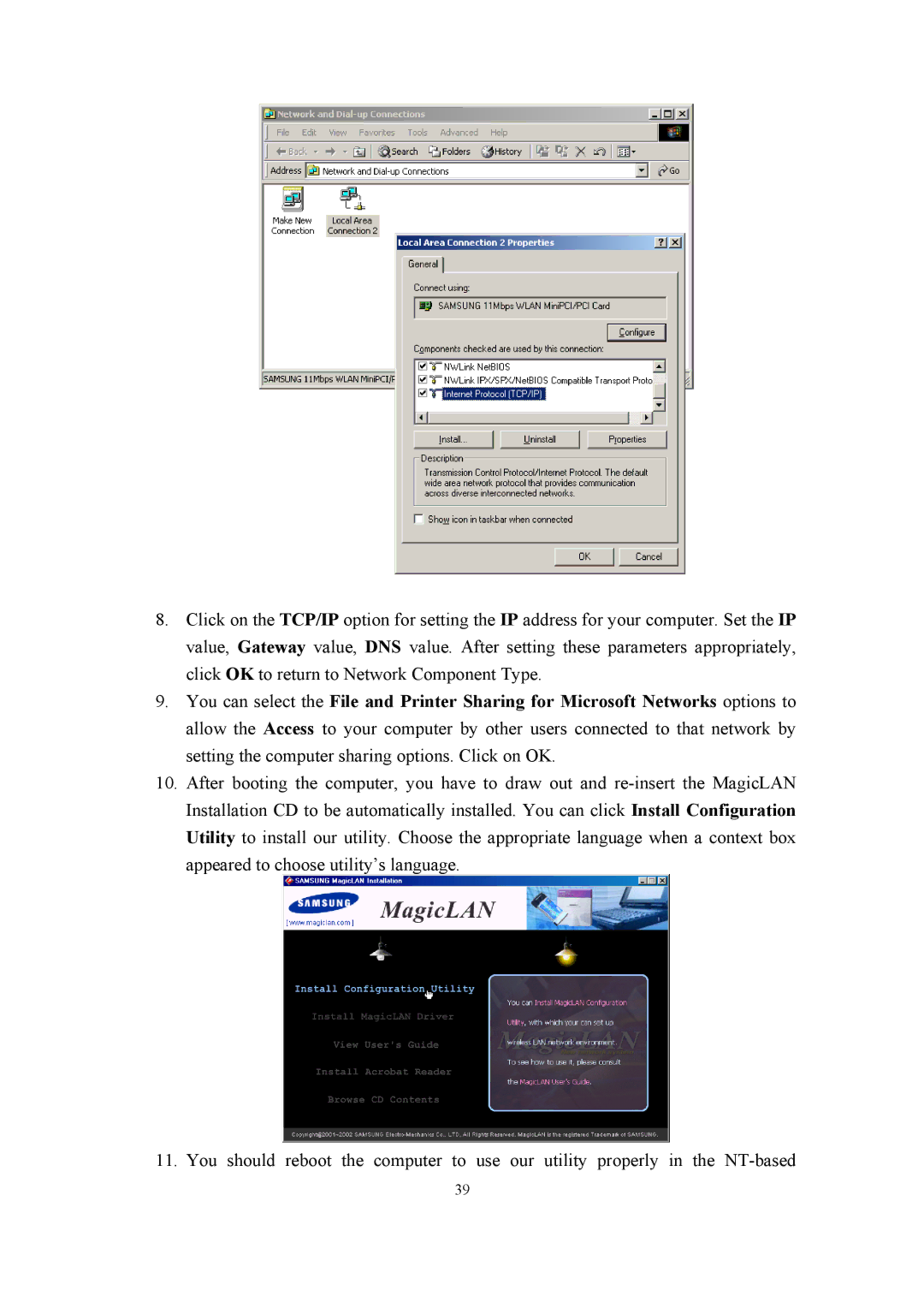 Samsung SWL-2210P, SWL-2210M user manual 