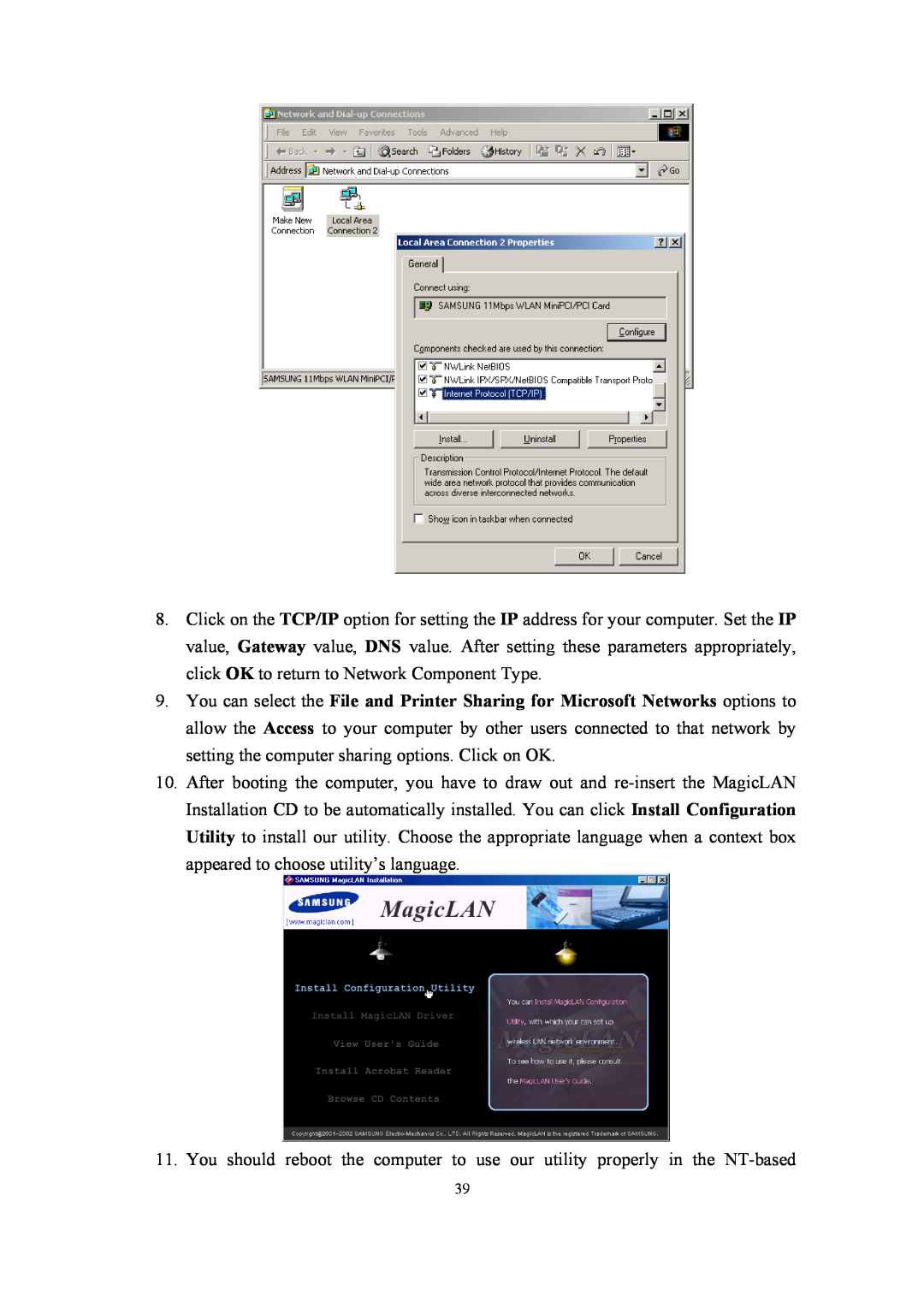 Samsung SWL-2210P, SWL-2210M user manual 