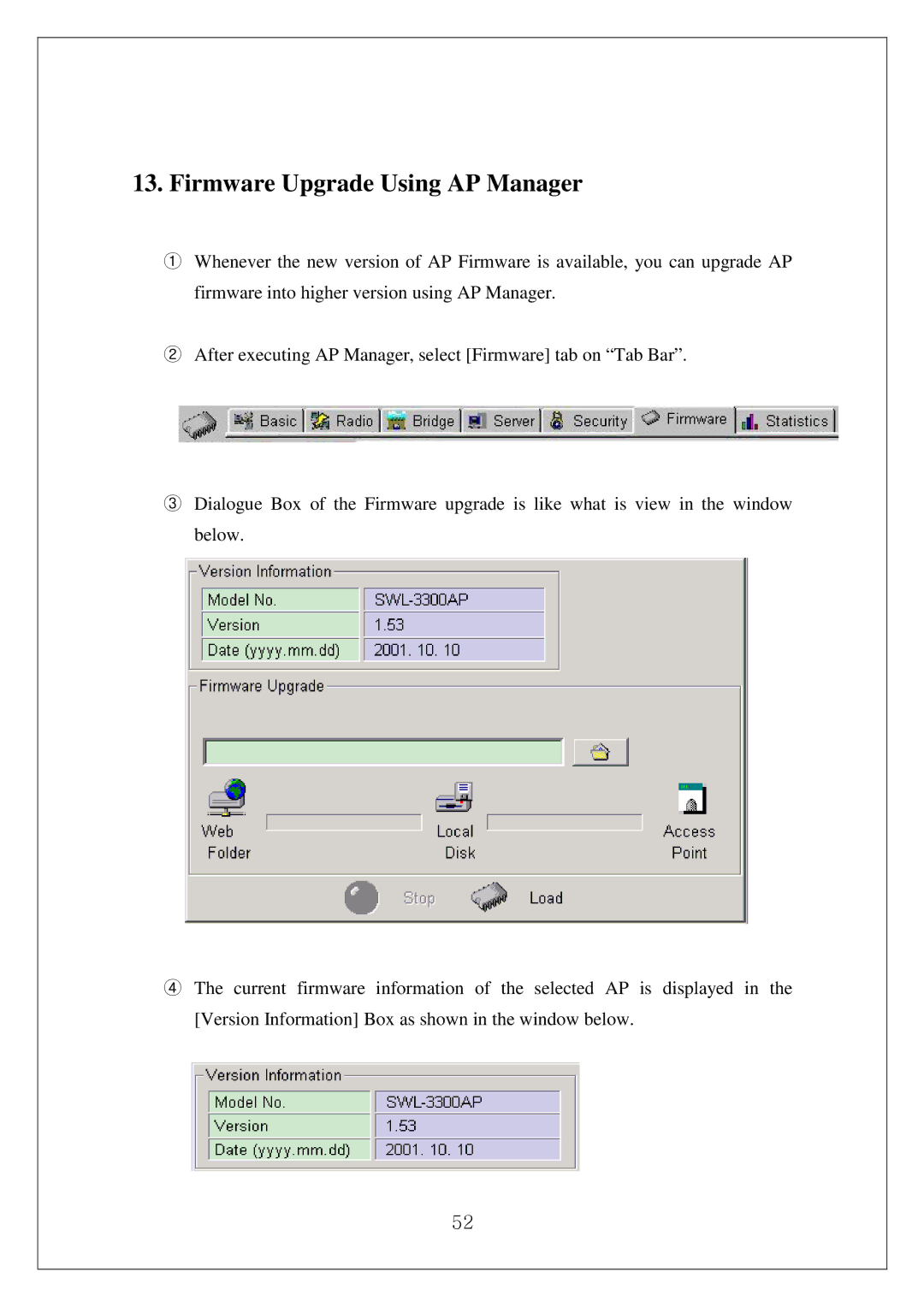 Samsung SWL-3000AP manual Firmware Upgrade Using AP Manager 