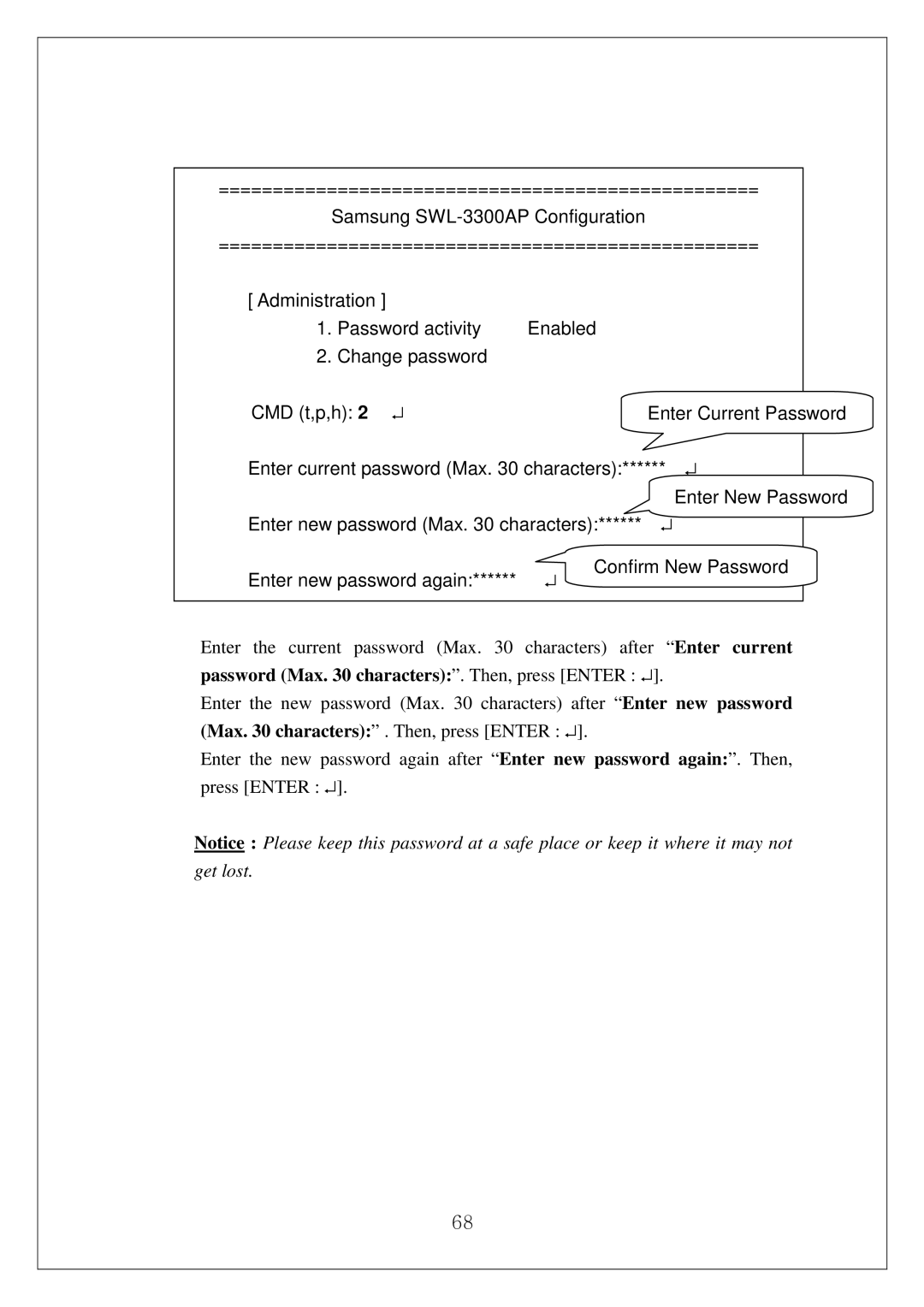 Samsung SWL-3000AP manual 