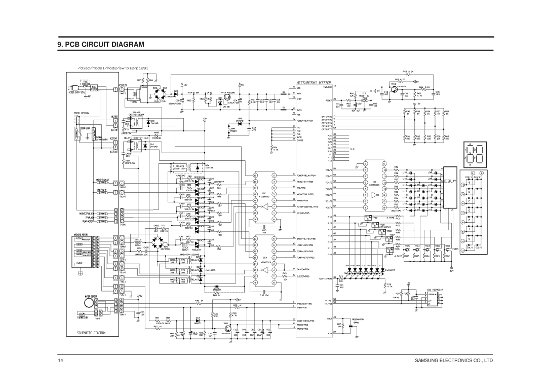 Samsung SWV-1200F service manual PCB Circuit Diagram 