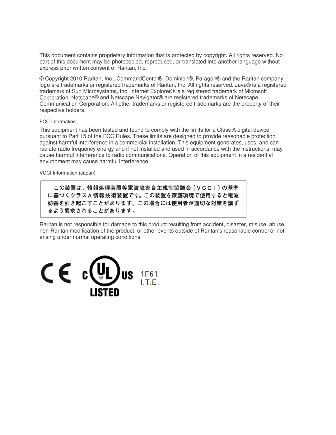 Samsung T1900 manual FCC Information 