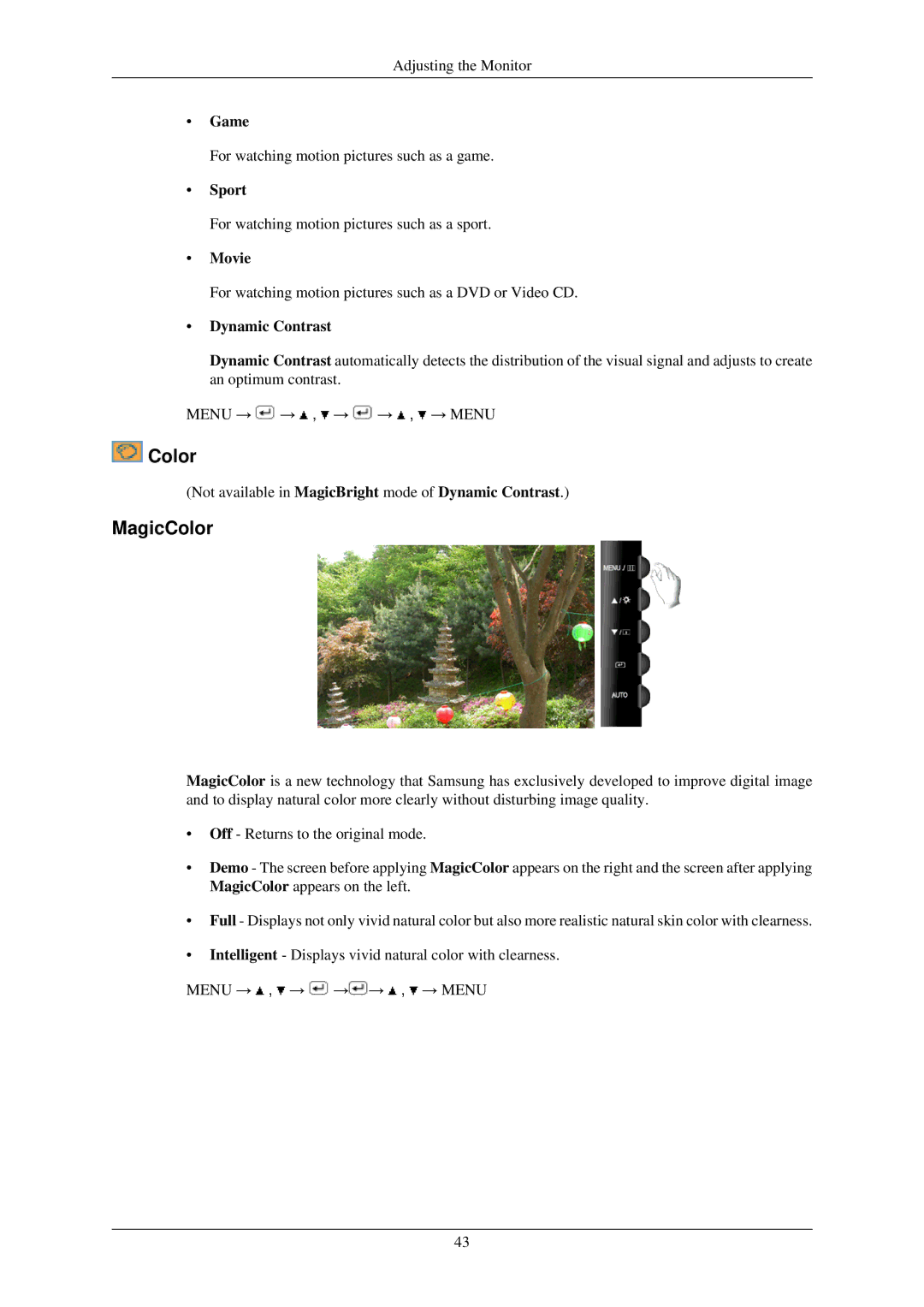 Samsung T200GN, T200N, T220GN, T220N, T190N, T190GN user manual Color 