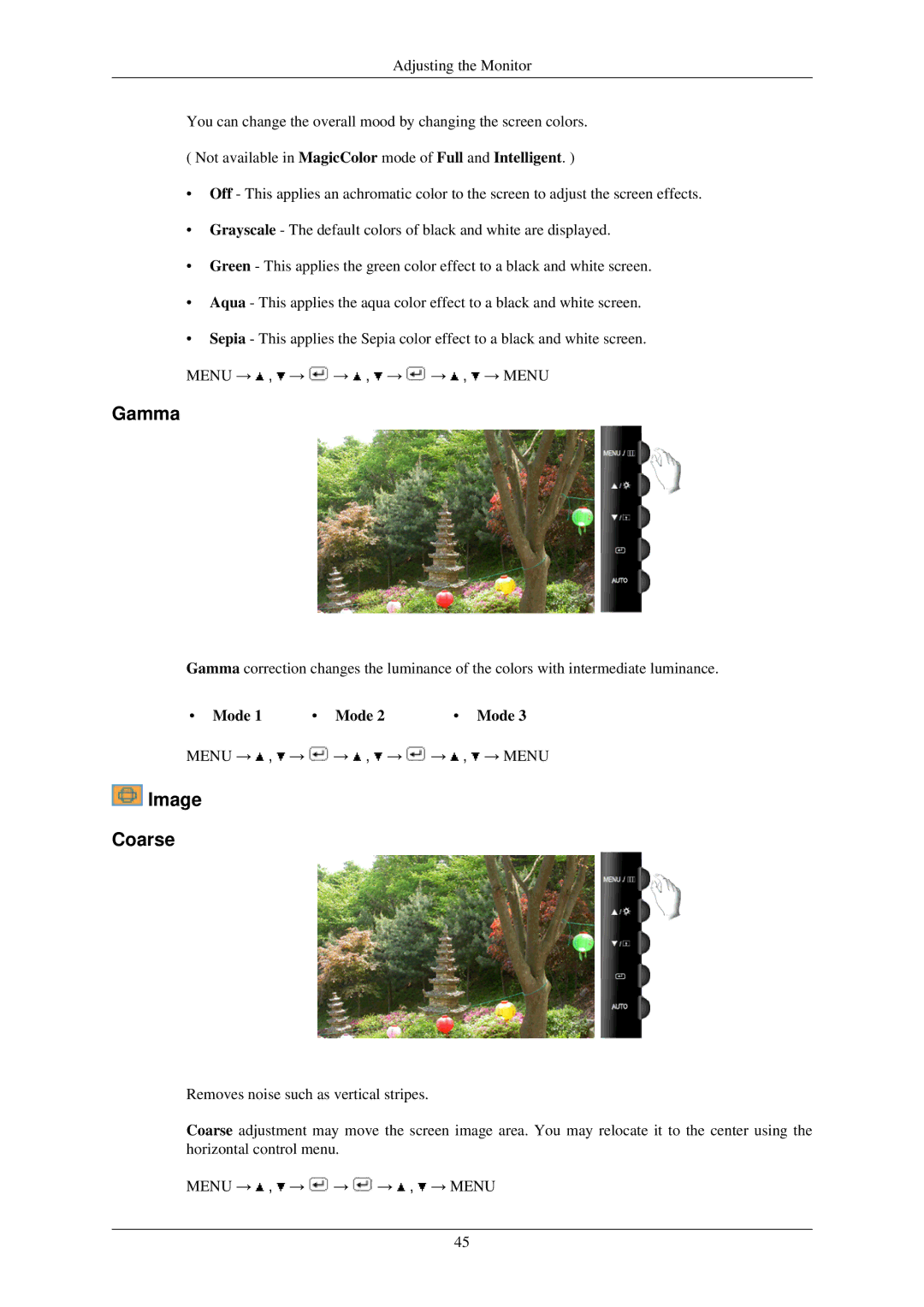 Samsung T190N, T200N, T220GN, T200GN, T220N, T190GN user manual Gamma 