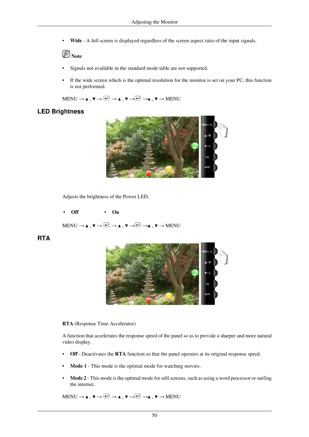 Samsung T220N, T200N, T220GN, T200GN, T190N, T190GN user manual Rta 