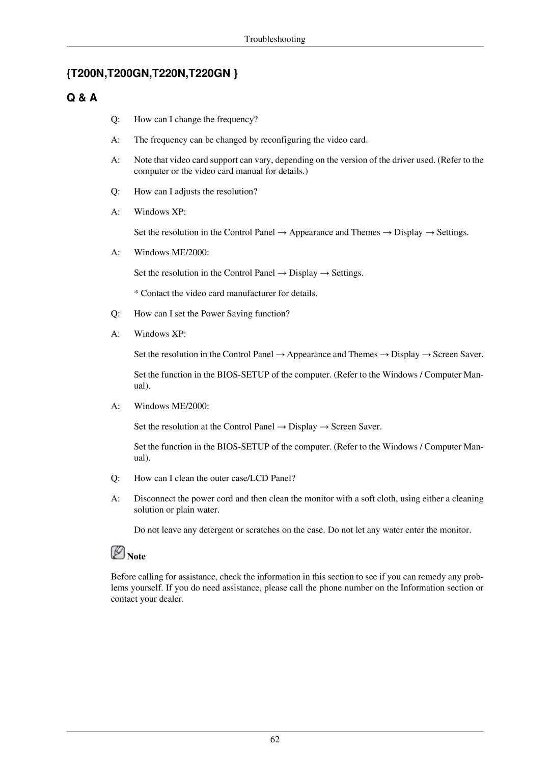 Samsung T190N, T190GN user manual T200N,T200GN,T220N,T220GN 