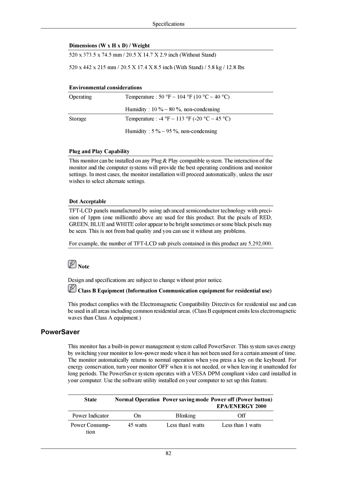 Samsung T220G, T200G, T190G user manual Tion 