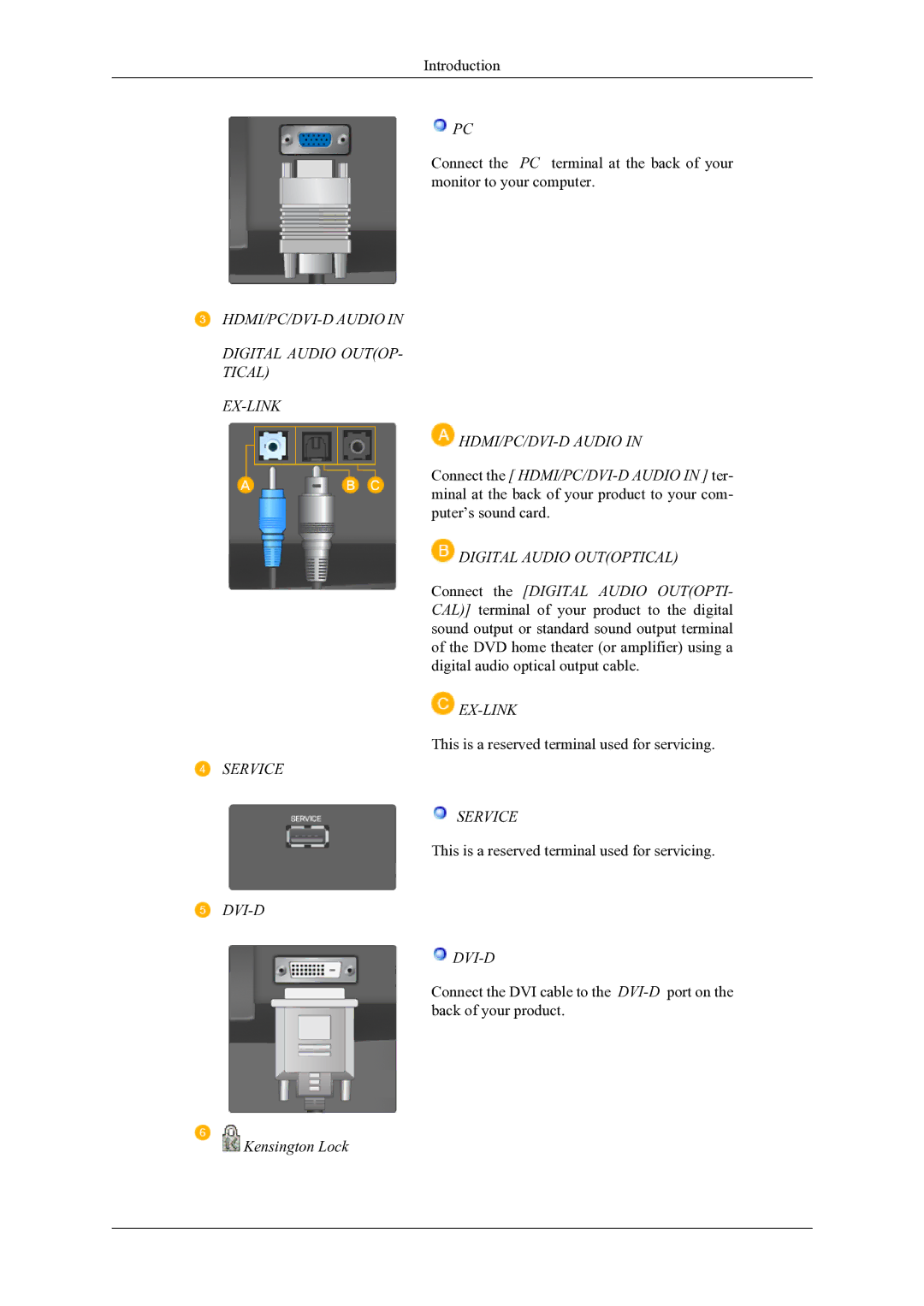 Samsung T240HD, T260HD user manual Service 