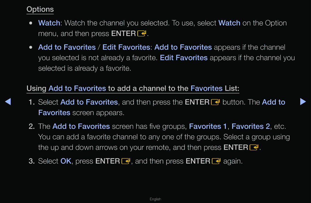 Samsung T24A350 manual Up and down arrows on your remote, and then press Entere 