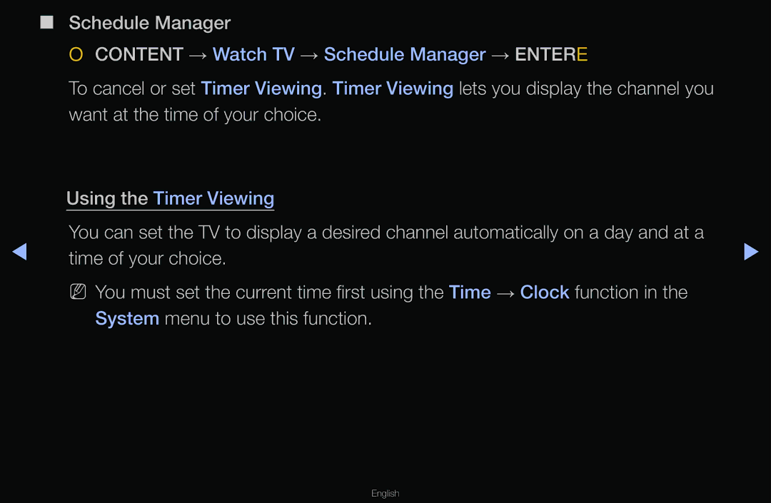 Samsung T24A350 manual Schedule Manager 