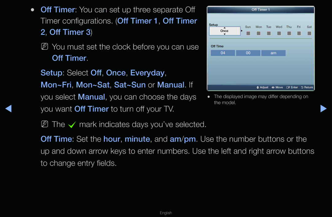 Samsung T24A350 manual You must set the clock before you can use 