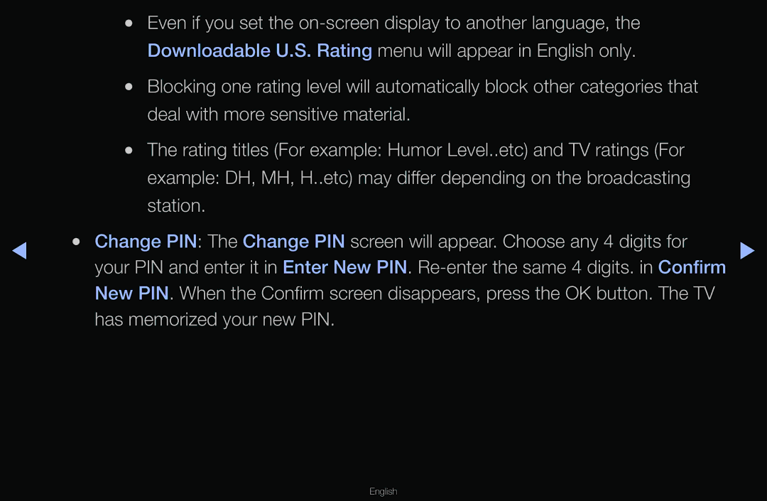 Samsung T24A350 manual Has memorized your new PIN 