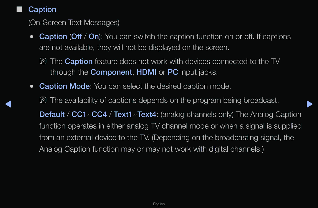 Samsung T24A350 manual Caption 