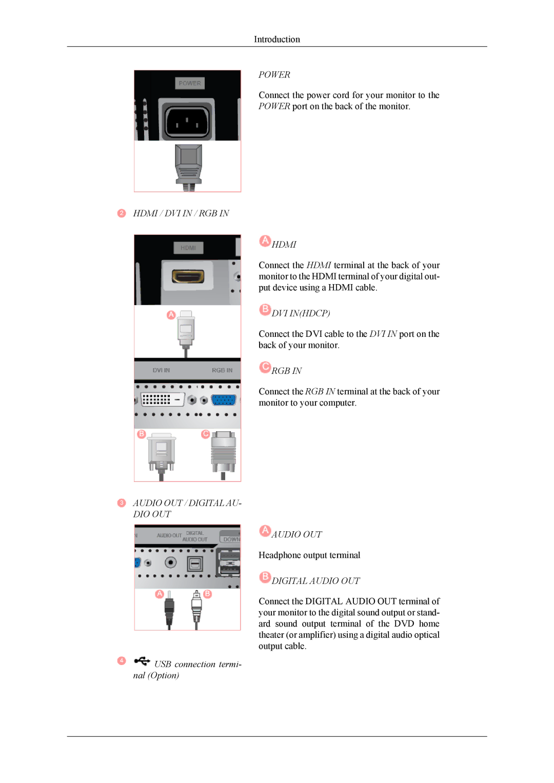 Samsung T260, T240 user manual DVI Inhdcp 