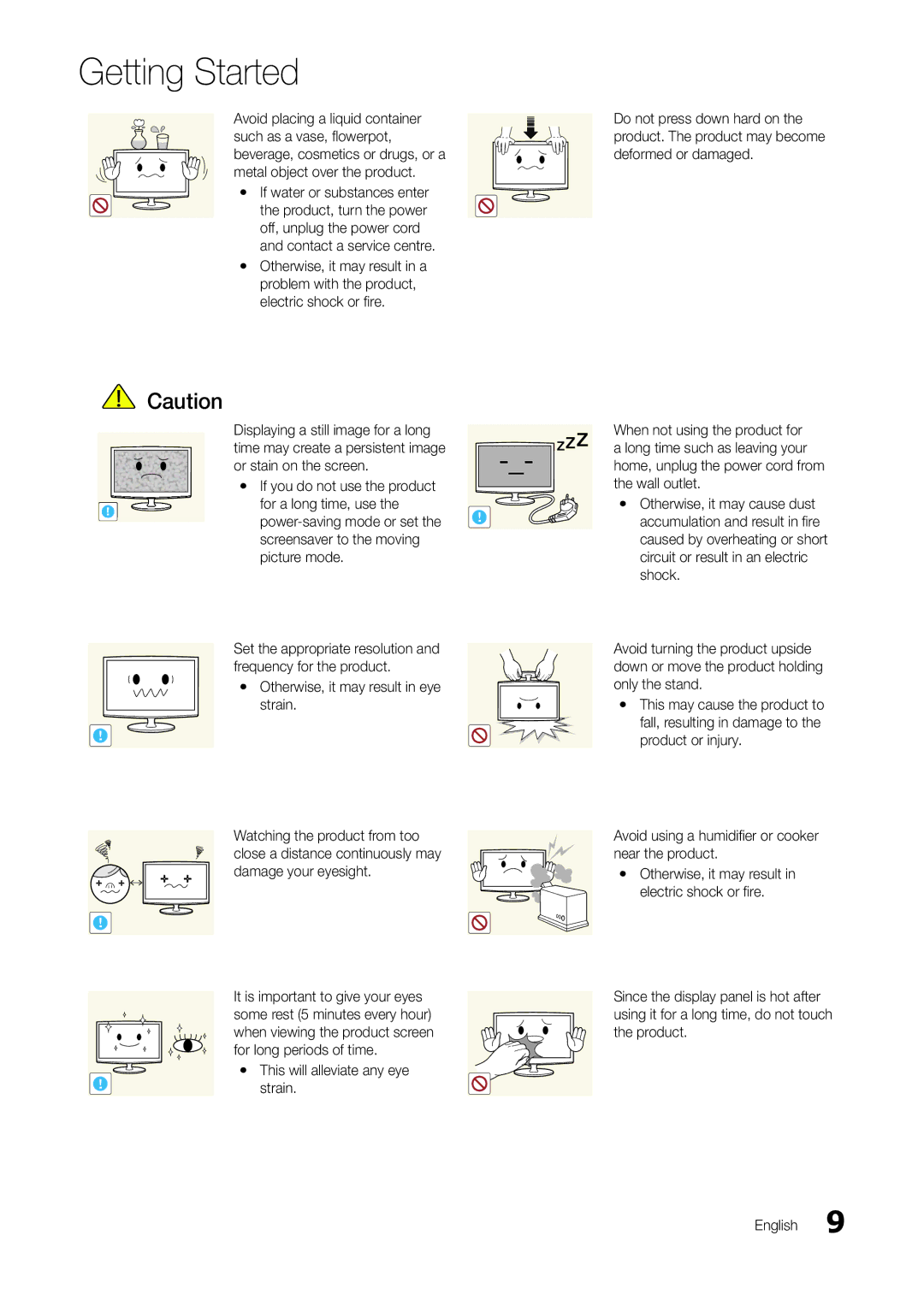 Samsung TA300 user manual If water or substances enter 