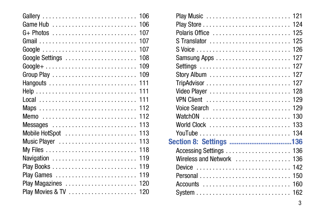 Samsung SMT217TMKATMB, Tab3 user manual 136 