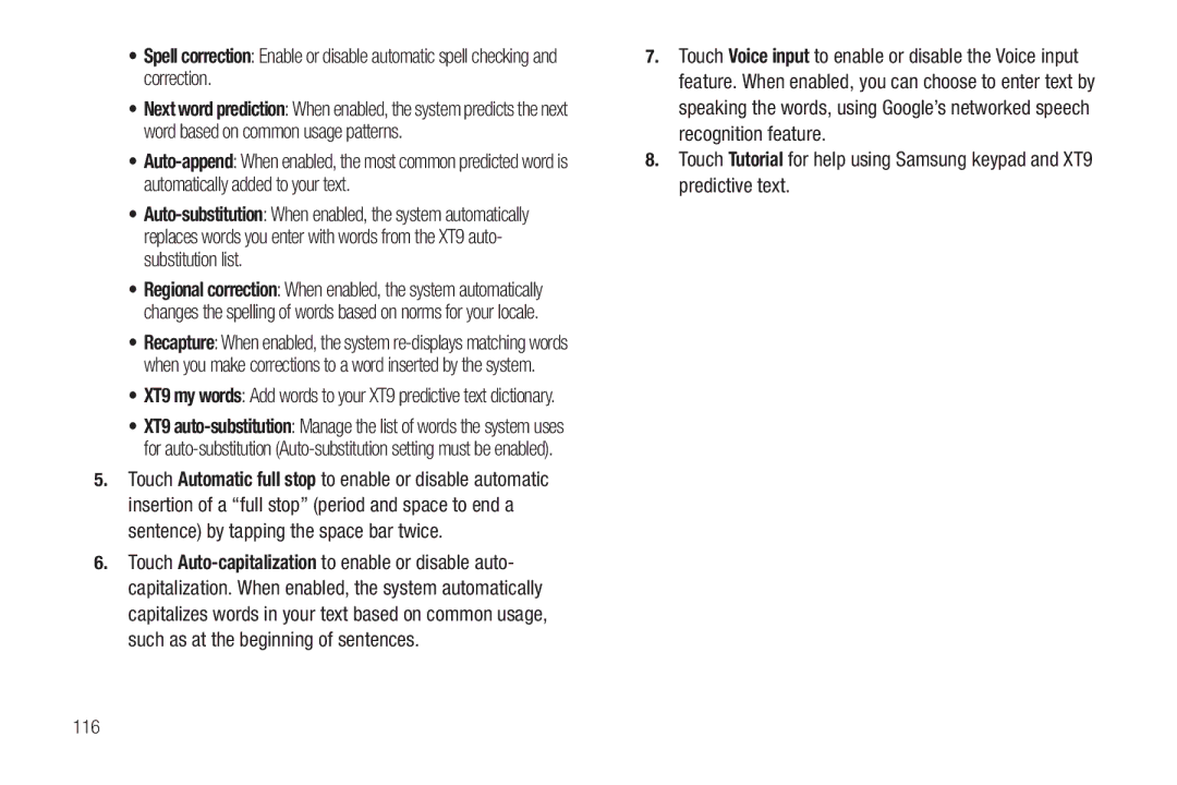 Samsung The Samsung Galaxy Tab user manual 116 