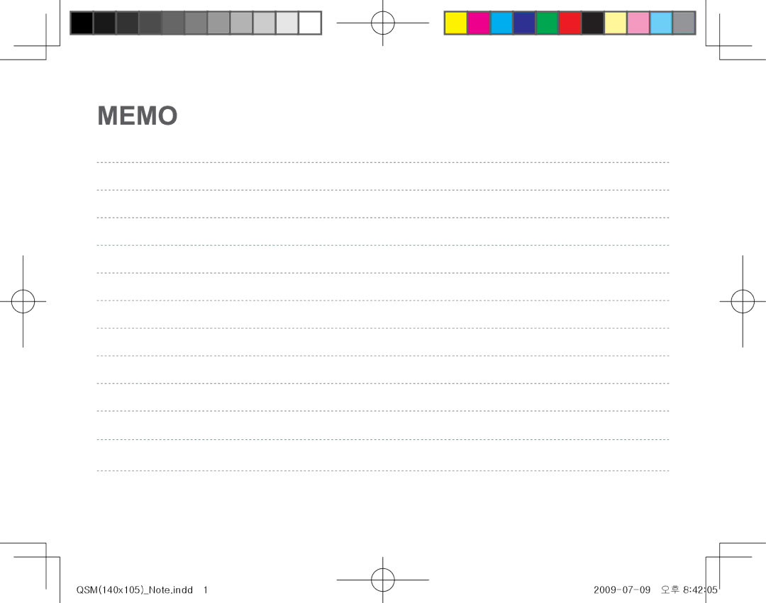 Samsung TL205 quick start manual QSM140x105Note.indd 2009-07-09 오후 